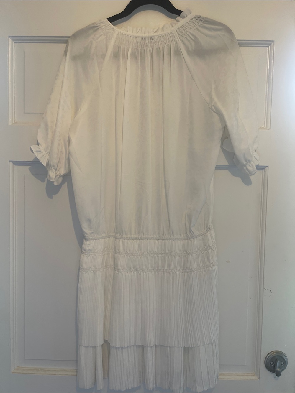 Current Air White Tiered Pleated Mini Dress - Picture 5 of 5